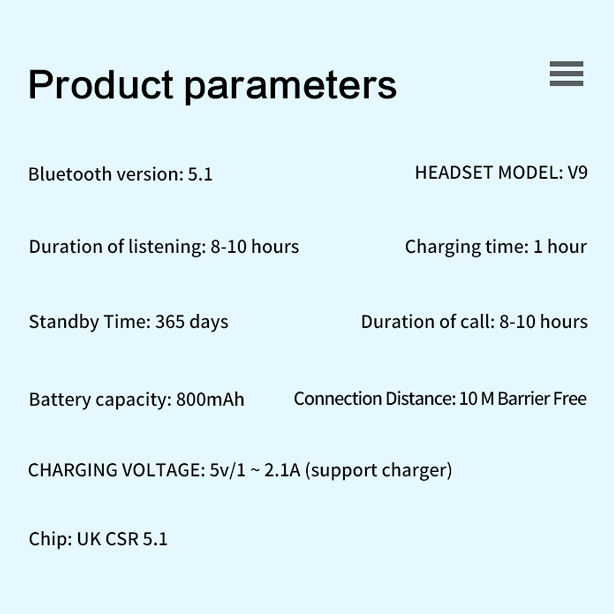 Tai Nghe Bluetooth 5.1 V9 Không Dây Cho Điện Thoại | BigBuy360 - bigbuy360.vn