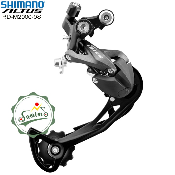 Cùi đề xe đạp - Gạt líp Shimano Altus RD-M2000 9 speed - Chính hãng