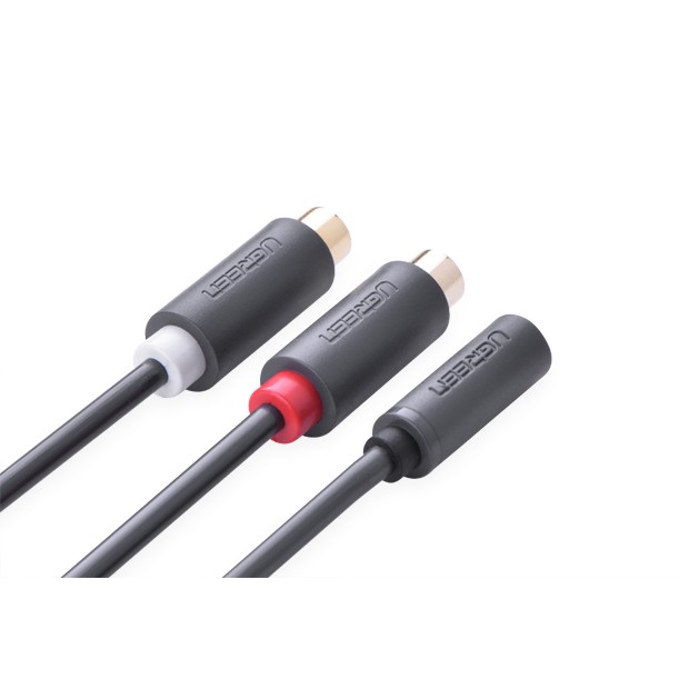 cáp chuyển đổi audio ra av 3.5mm to 2 đầu av RCA chính hãng Ugreen 10562