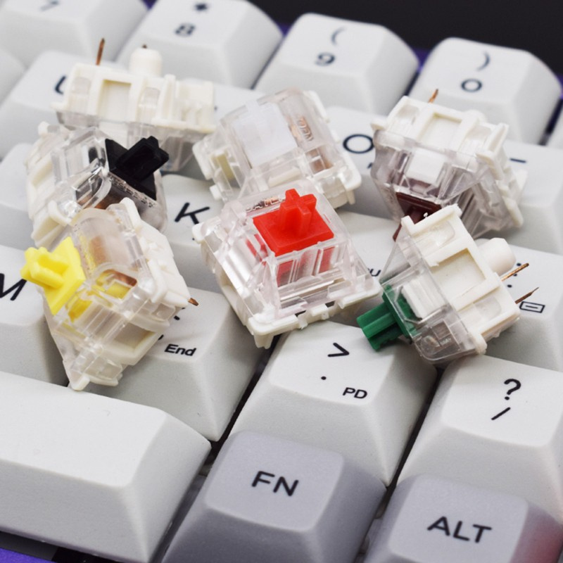 ✿ Gateron 3Pin Switches black red brown blue clear green yellow SMD LED Gateron Switch for Mechanical Keyboard fit MX GK61