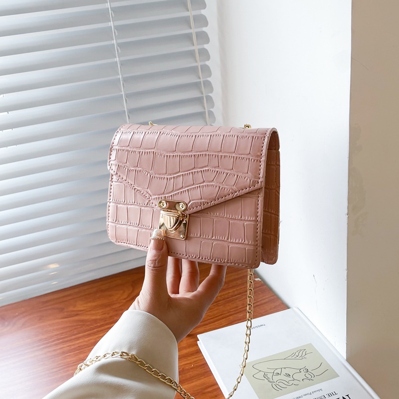 Túi xách JASMIN NOIR họa tiết da cá sấu thời trang cho nữ