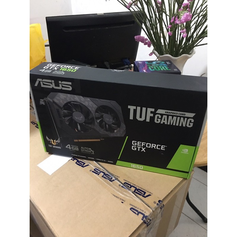 VGA ASUS TUF Gaming GeForce GTX 1650 4GB GDDR6 (TUF-GTX1650-4GD6-GAMING)