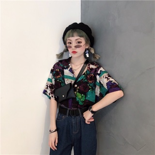 [Hàng order] Áo sơ mi hình Nữ hoạ tiết