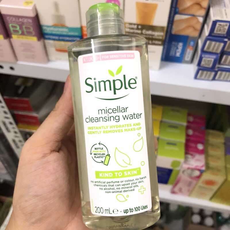 Nước tẩy trang FREESHIP Nước tẩy trang Simple Kind to Skin Micellar Cleansing Water