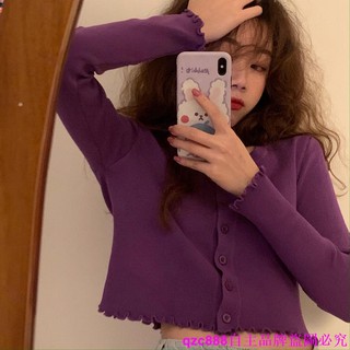Áo Cardigan Dệt Kim Dáng Ngắn Tay Dài Thời Trang 2020 Cho Nữ