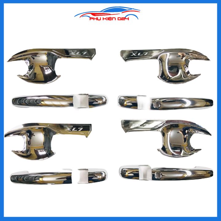 Ốp tay hõm XL7 2020-2021-2022-2023 vân carbon/mạ crom chống trầy bảo vệ cửa xe ô tô