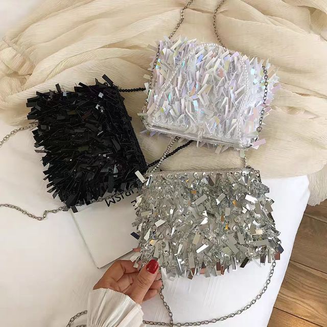 Túi ví dự tiệc sequin, đi quẩy, tiệc tùng sang chảnh túi xách nữ phóng cách Hàn T289