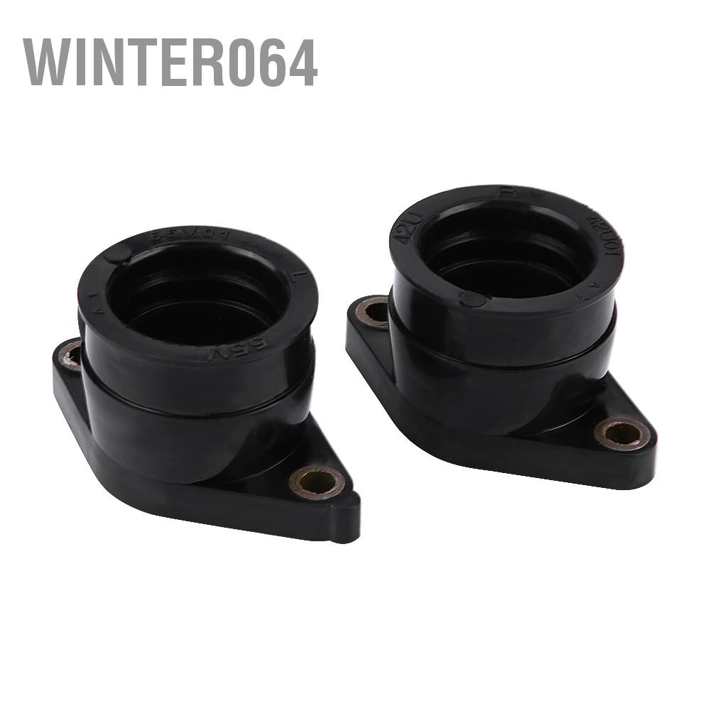 Bộ chế hòa khí 2Psc Carb Intake Manifold Boot cho Yamaha TT350 86-87 XT350 85-00 42U-13596-01-00 Winter064