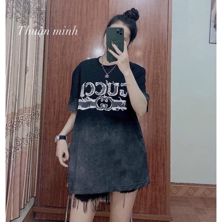 Áo Phông Loang Áo Thun Phom Rộng