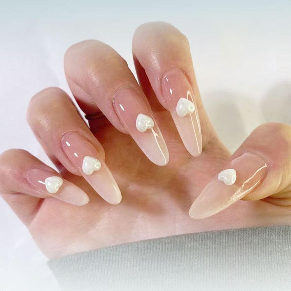 Miếng Dán Trang Trí Móng Tay 3D Xinh Xắn|Set 50 Phụ Kiện Trang Trí Móng Tay Hình Trái Tim