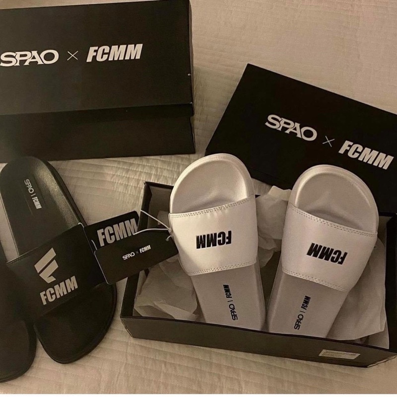 Dép Spao x FCMM màu trắng chính hãng