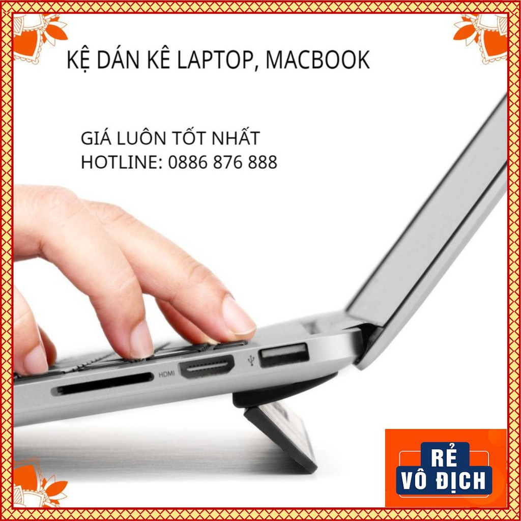 ❤️ KickFlip Đế Tản Nhiệt Laptop, Macbook ❤️ Siêu Mỏng Dạng Dán & Gập Dưới Lưng Máy