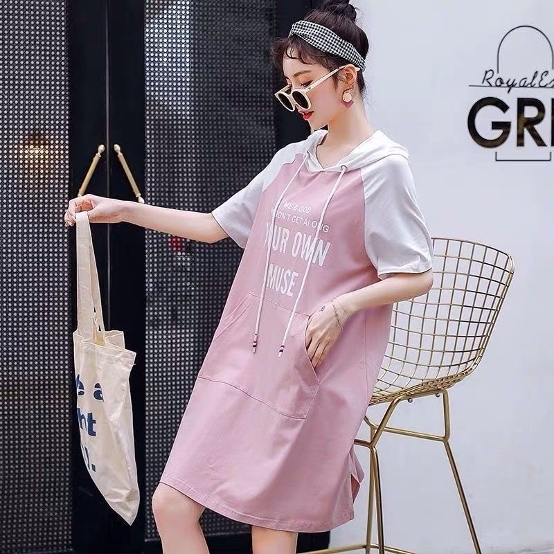 🇲🇾 Đầm Tay Ngắn Thiết Kế Xinh Xắn Thời Trang Cho Mẹ Bầu