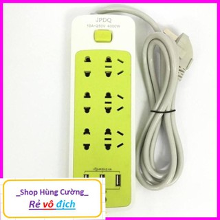 Ổ cắm điện đa năng thông minh 6 ổ kèm 3 cổng cắm USB