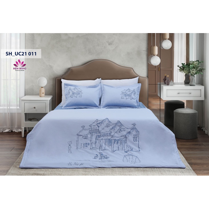 Bộ chăn ga gối Sông Hồng dòng Urban cao cấp 2021-2022