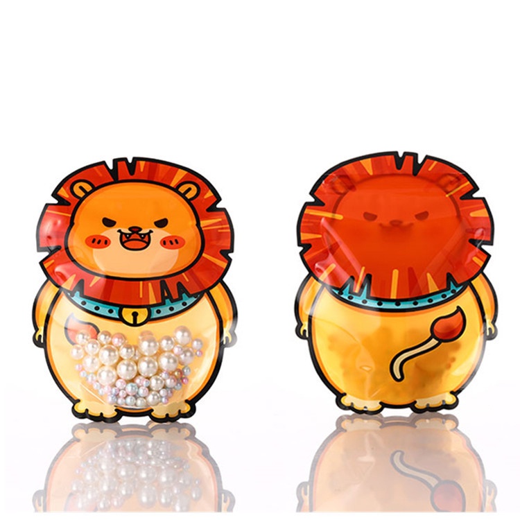 Túi Đựng Bánh Kẹo Có Khóa Kéo In Hình Hoạt Hình Dễ Thương Tiện Dụng