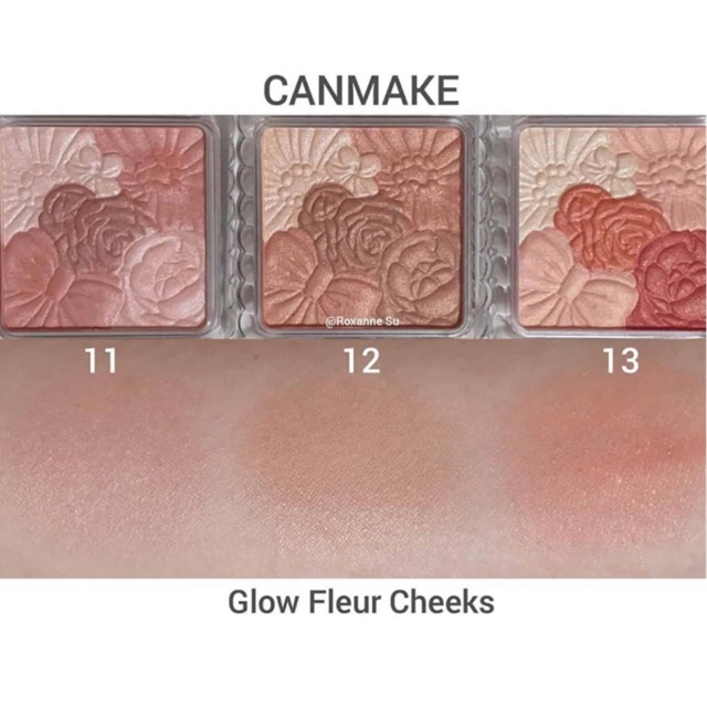 Má hồng Glow Fleur Cheek của Canmake ( có sẵn 10, 11, 12, 13, mat 05) | BigBuy360 - bigbuy360.vn