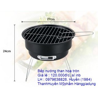 Bếp nướng than hoa khung thép