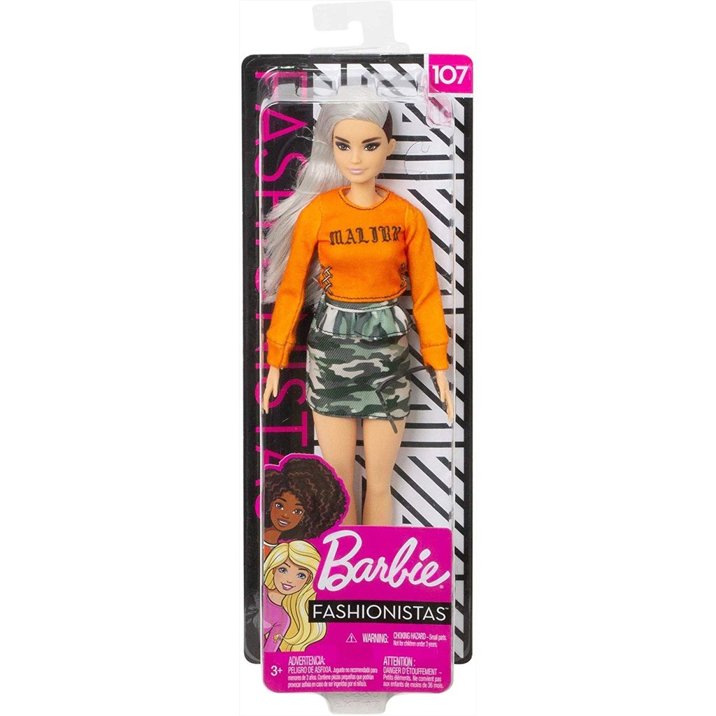 Đồ chơi BARBIE MATTEL - Búp bê thời trang Fashionista BARBIE-Rằn ri cá tính - Mã SP FXL47/FBR37