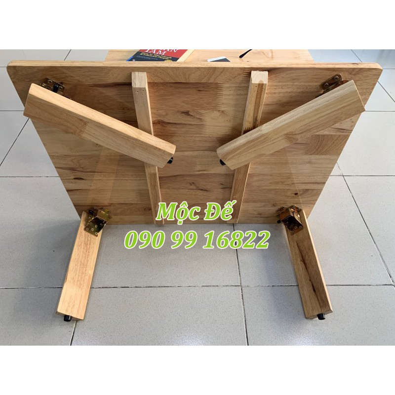 Bàn Ngồi Bệt 70x50cm Gỗ Cao Su Xếp Gọn Tatami Kiểu Nhật - Bàn Gỗ Bệt