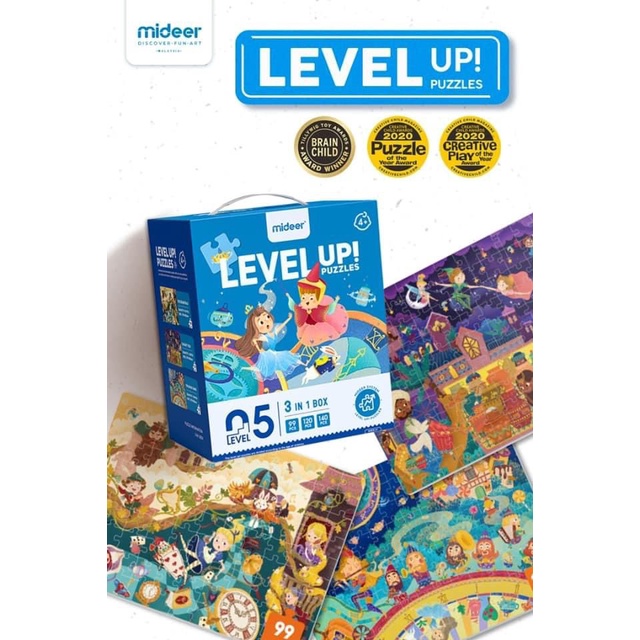 Xếp hình 7 cấp độ Level up Mideer