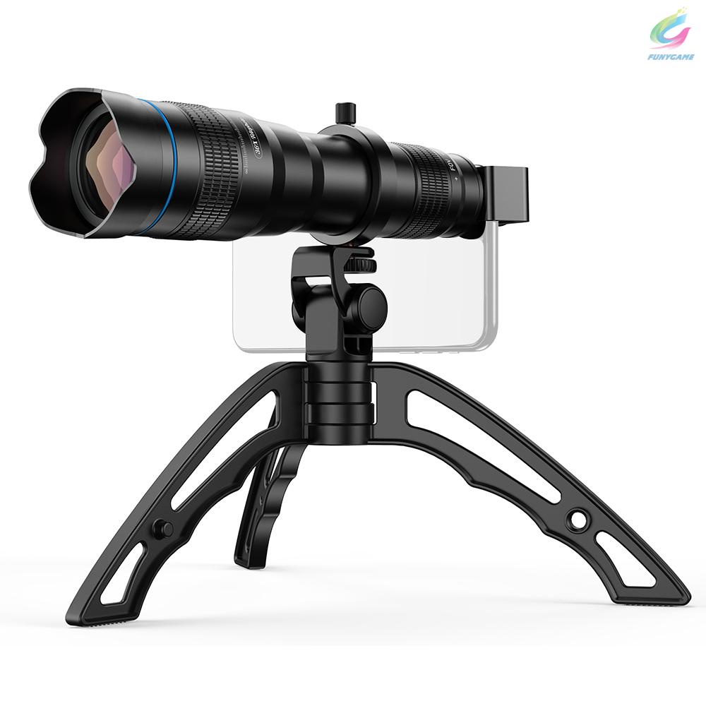 Mới Ống Kính Máy Ảnh Apexel Apl-Js36Xj04 Hd 36x Bằng Kim Loại Có Giá Đỡ Điện Thoại