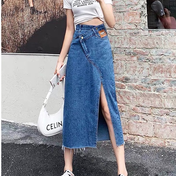 Chân Váy Dài Xẻ Sười Mẫu Mới Nhất Phong Cách Đơn Giản A3