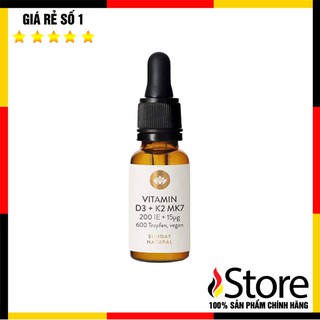 Vitamin D3 K2 Mk7 Sunday Natural 20ml Đức