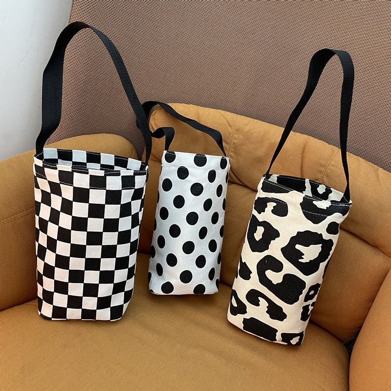 Túi Xách Vải Canvas Màu Sắc Đơn Giản Phong Cách Hàn Quốc