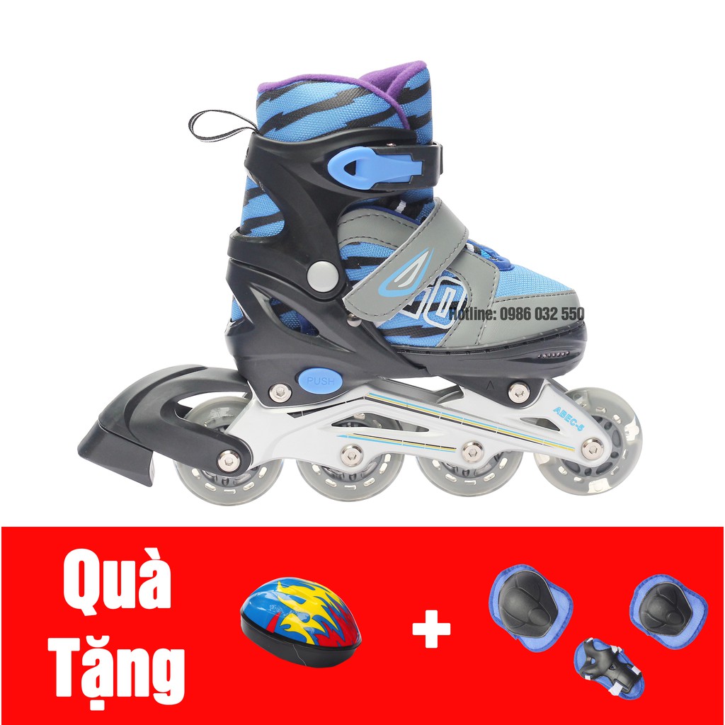 (AI BẢO CỨ RẺ LÀ KO XỊN HÃY VÀO) Giầy Patin Phát Sáng INLINE SKATE, Hàng Hãng, Chất Lượng 5 Sao,(Xanh, Hồng)