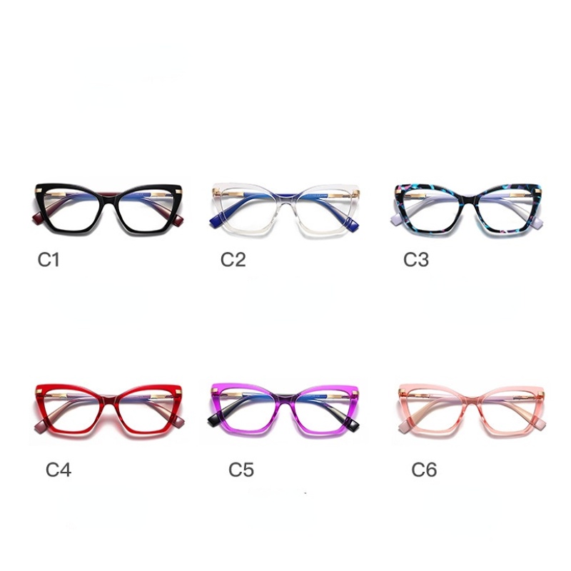 Mắt Kính TR90 Thời Trang Phương Tây Chống Ánh Sáng Xanh Cho Nữ