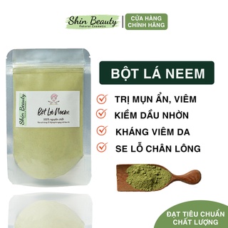 Bột Lá Neem Nguyên Chất Shin Beauty giảm mụn kiềm dầu
