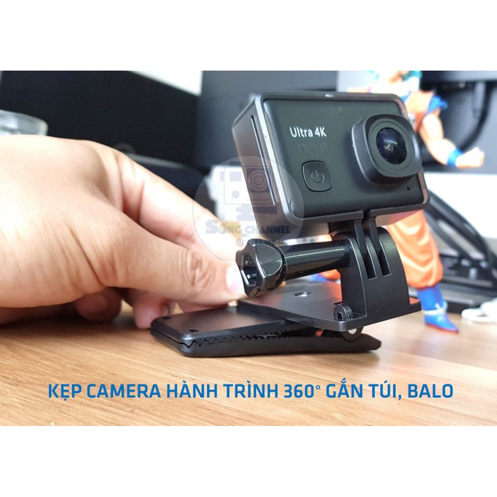 Kẹp Camera Hành Trình 360 Độ Gắn Túi, Balo