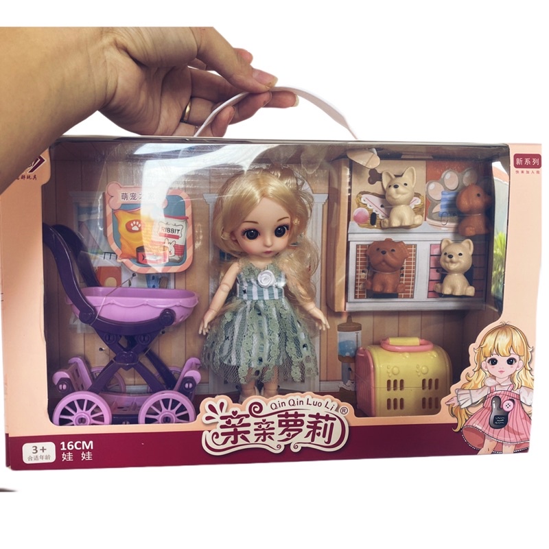 Búp bê Barbie xinh xắn cho bé gái , đồ chơi , quà tặng cho bé gái kèm phụ kiện