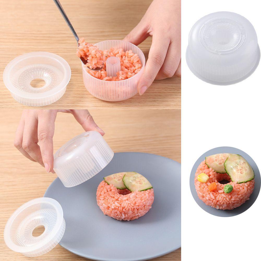 Khuôn Làm Cơm Nắm Hình Bánh Donut Tròn Chống Dính Tiện Dụng Cho Nhà Bếp