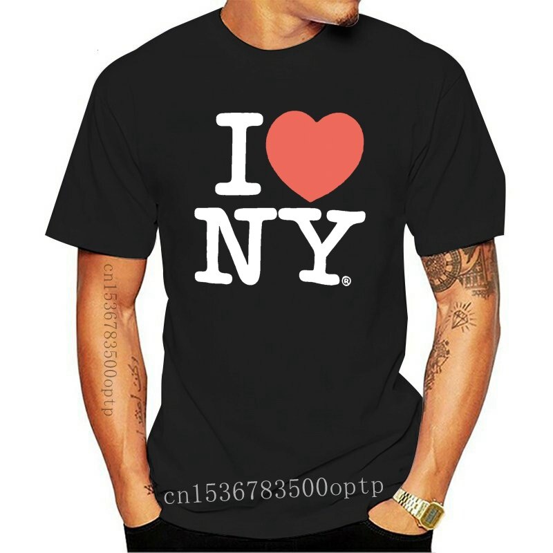 Áo thun nam xu hướng hot I Love York Tourist Small I Heart Ny Áo thoáng khí Tee 461031