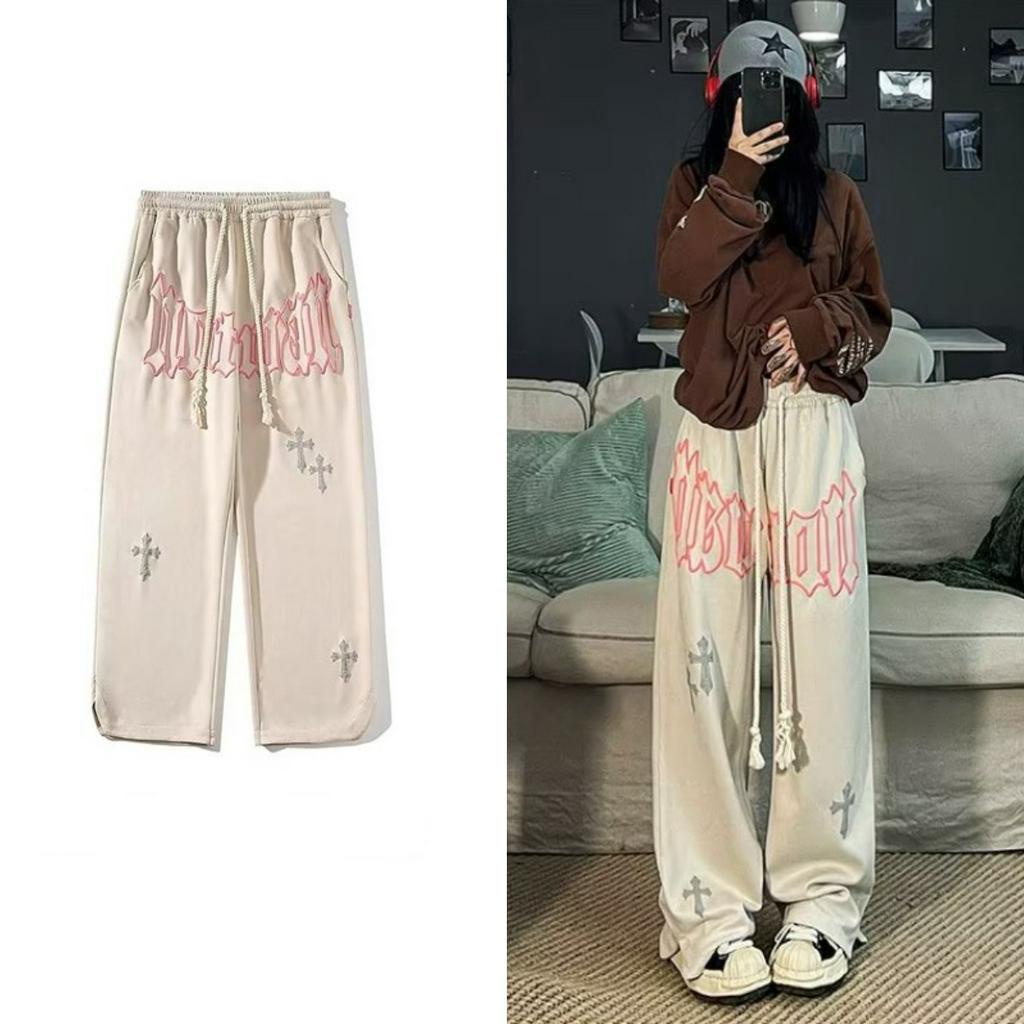 Quần ống rộng Thoải Mái Thời Trang Phong Cách Hàn Quốc Cho Nam Quần ống rộng quần unisex quần baggy quần jogger
