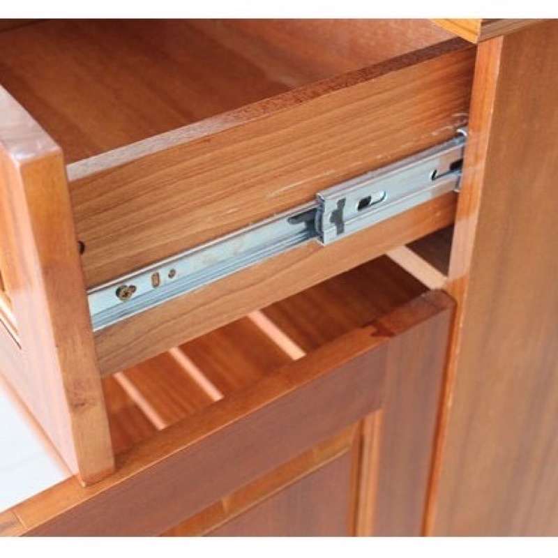 Thanh trượt bi 3 tầng IVAN Chính Hãng, Rây Trượt Ngăn Kéo Tủ 3 tầng 35cm/40cm/45cm/50cm