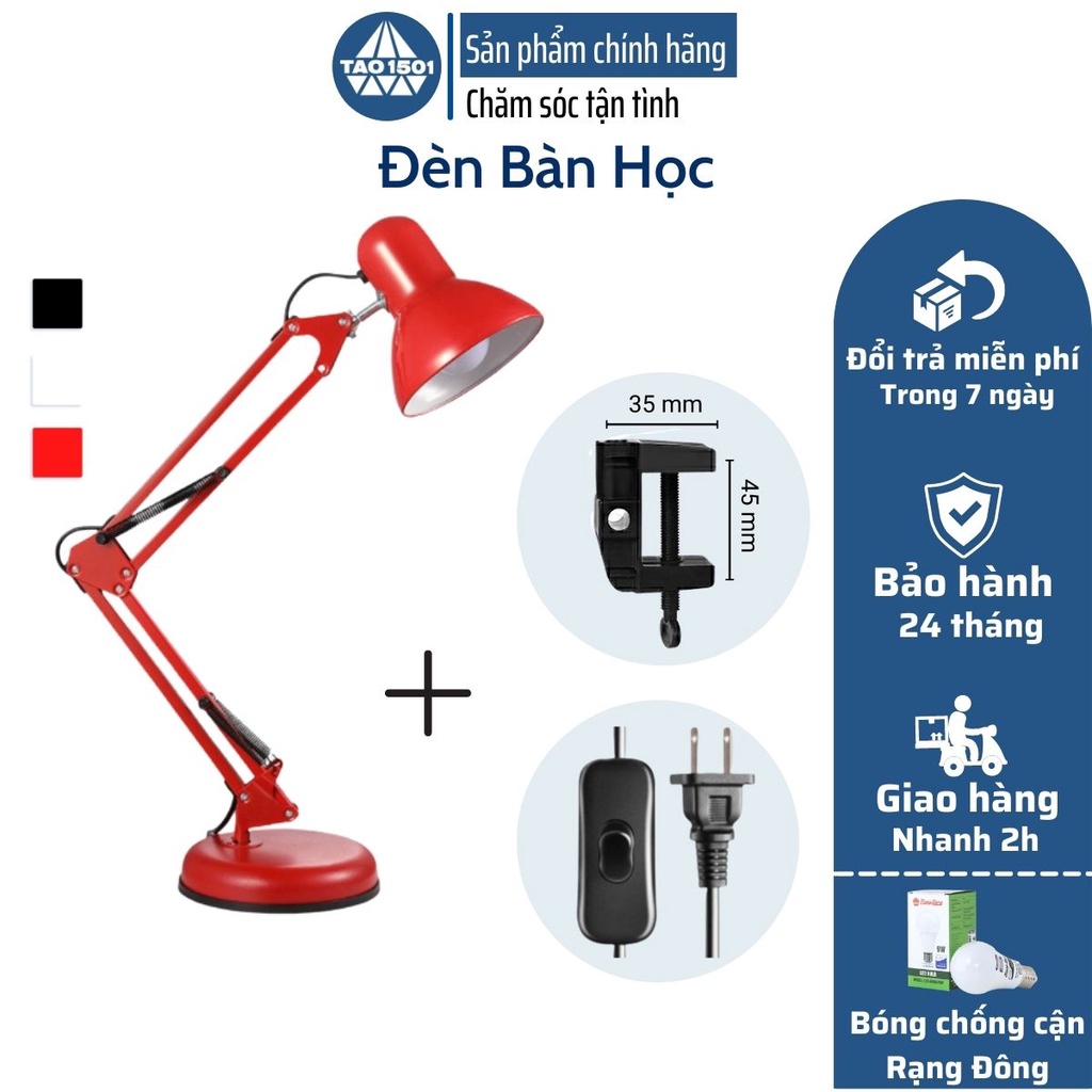 Đèn để bàn PIXAR kèm kẹp đa năng bóng led chống cận bảo vệ mắt bảo hành 2 năm Tao1501