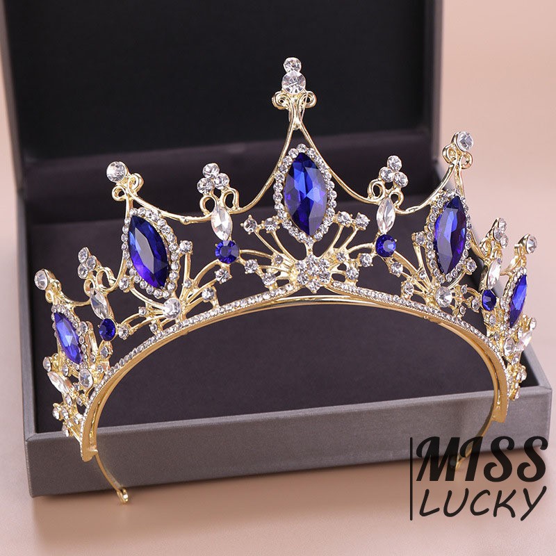 Phụ kiện cài tóc vương miện phong cách vintage thời trang cho nữ