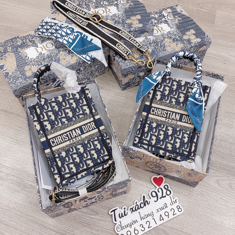 Túi điện thoại D thổ cẩm fullbox tặng kèm khăn lụa