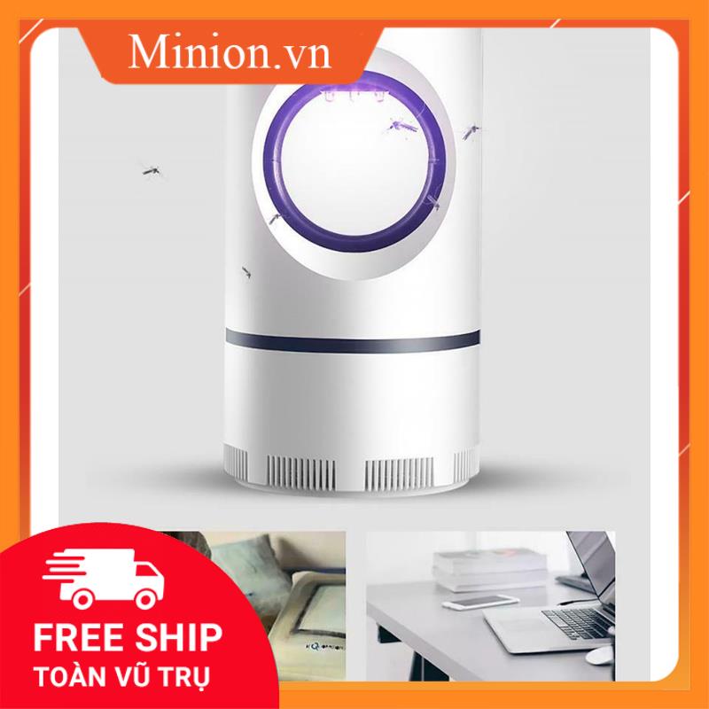 Đèn bắt muỗi diệt côn trùng thông minh, máy hút muỗi hình trụ bóng đèn ngủ mini cắm usb