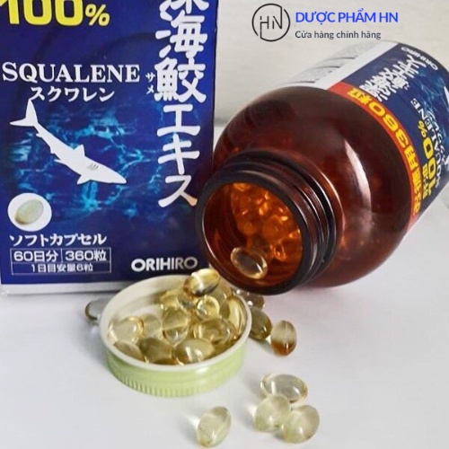 Viên uống sụn vi cá mập Orihiro Squalene, bổ xương khớp, Nhật bản, hộp 360 viên, duocphamhn92