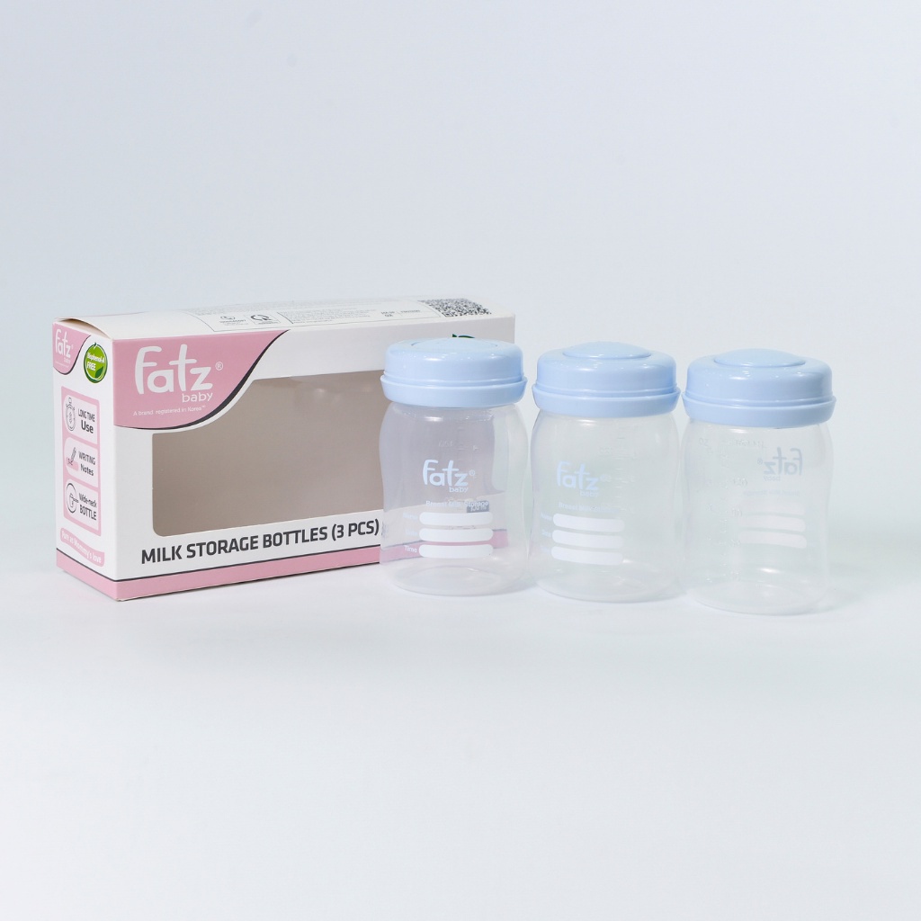 Set 3 bình trữ sữa Fatz dung tích 150ml