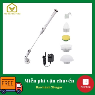 ⭐HÀNG MỚI VỀ⭐ Máy Cọ Vệ Sinh Tự Động ,  Chổi Điện Vệ Sinh Nhà Tắm Không Dây , 4 Đầu Cọ Thay Thế Tiện Dụng