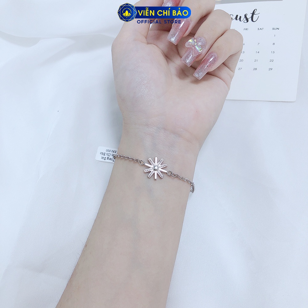 Lắc tay bạc nữ Hậu Duệ Mặt Trời chất liệu bạc S925 thời trang phụ kiện trang sức nữ thương hiệu Viễn Chí Bảo L400220