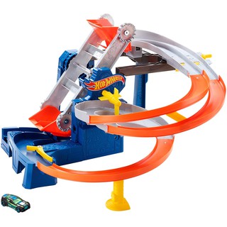 Đồ chơi Bộ đường đua nhà máy  vòng xoắn HOT WHEELS - FDF28 ( tặng kèm 2 xe hotwheel)