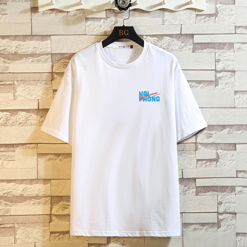 Áo thun nam nữ - áo phông nam nữ UNISEX tay lỡ dáng rộng chất 100% COTTON in hình HẢI PHÒNG