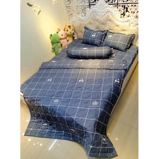Bộ chăn ga 5 món cotton poly