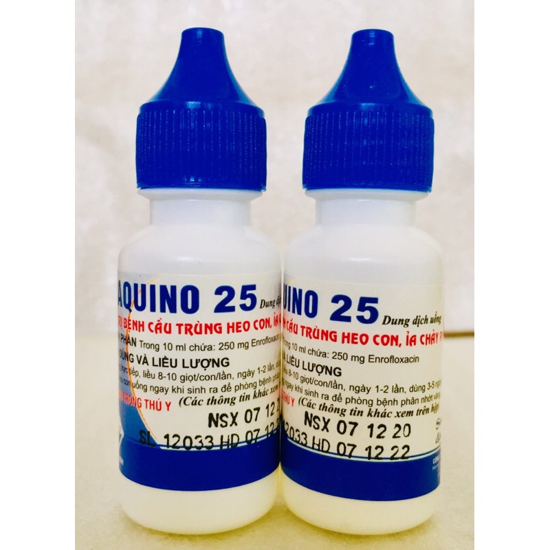 Viaquino 25 Chai 10ml  Phòng Bệnh Cầu Trùng Heo Con Ỉa Chảy Phân Nhớt Vàng